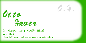 otto haver business card